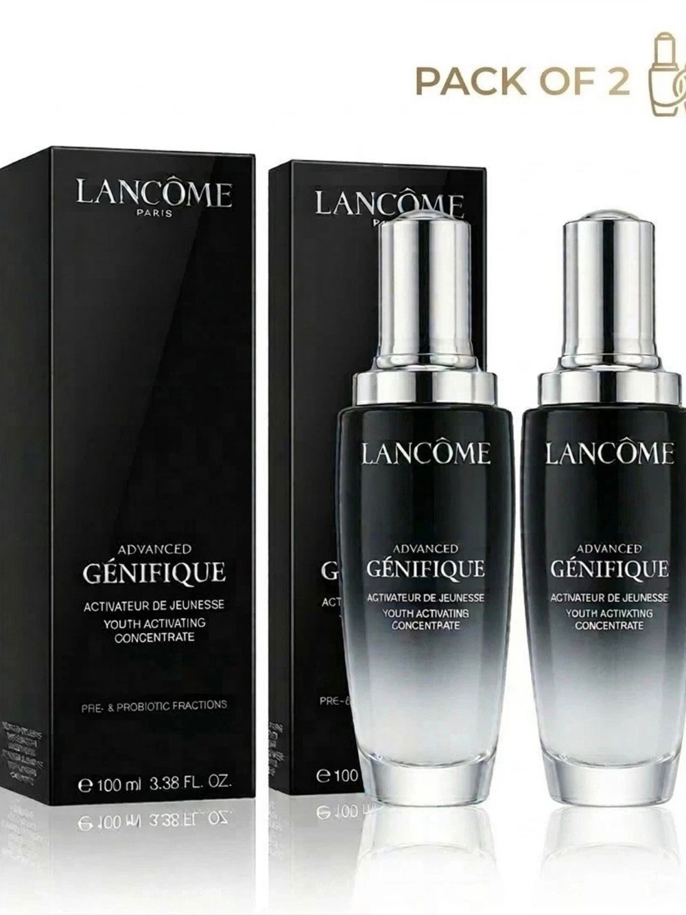 Lancome Advanced Génifique Youth Activating Concentrate 3.38 oz pack of 2